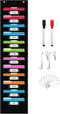 REGELETO 12 Pockets File Storage Pocket Chart, Hanging Wall File Organizer for Classroom and Office, Black