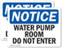(2 Pack) Water Pump Room Do Not Enter OSHA Notice Sign, 10 Inch X 7 Inch Vinyl Label Decal for Workplace, Made in the