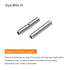 MECCANIXITY 300Pcs Non Insulated Butt Connectors 22-18AWG for Electrical Wire Crimp Ferrule Terminals