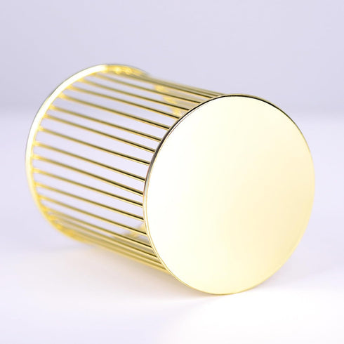 Gold Desk Pen Holder, Metal Makeup Brushes Cup for Preppy Room Decor, Aesthetic Gift Accessories Organizer