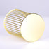 Gold Desk Pen Holder, Metal Makeup Brushes Cup for Preppy Room Decor, Aesthetic Gift Accessories Organizer