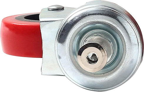 4 Pack Heavy-Duty 2.5" Swivel Caster Wheel for Creeper Service Cart Stool, Post Mount