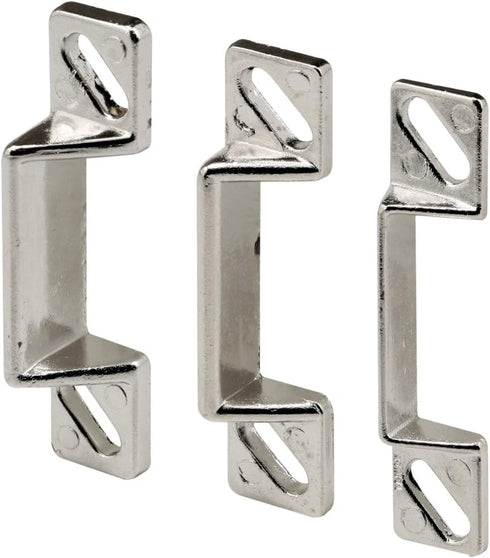 Prime-Line K 5148 1-11/16 In. Zinc Diecast Constructed Strike Plate Assortment for