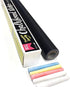 Extra Large Chalkboard Peel and Stick Paper - 9 Feet Roll (108 inches) + 5 Color Chalk Included by Simple Shapes