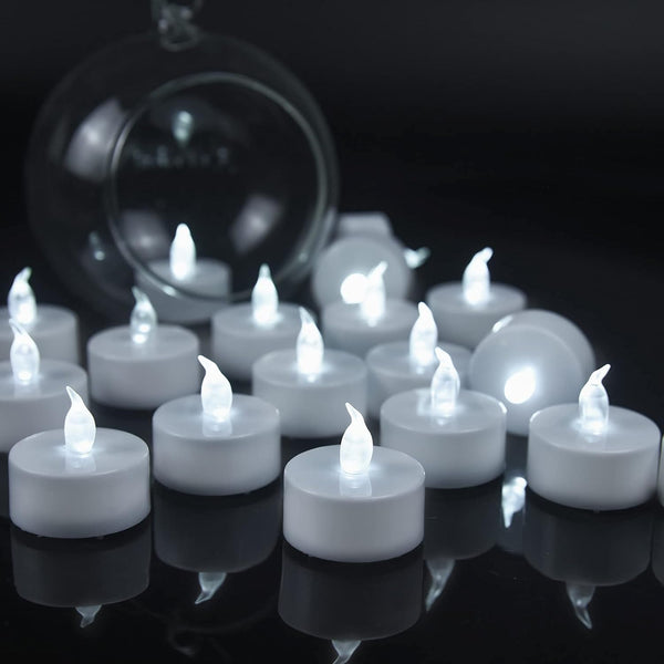 VETOUR 12pcs LED Tea Lights,Battery Operated Tealights Candles Realistic Flickering Pumkin TeaLight Candle