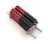 Dinkle DK6N Red/Black 10 Gang Box Connector DIN Rail Terminal Blocks, 8-20 AWG, 50 Amp, 600 Volt Circuits Separate