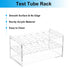 PATIKIL 18 Holes Tube Rack, 2Pcs Clear Acrylic Tube Holder Stand for Less Than 16mm Dia Tube