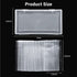YOLCAR 100 Pack Paper Money Holders with Plastic Storage Case, Clear Thicken Paper Money Currency Collection Sleeves