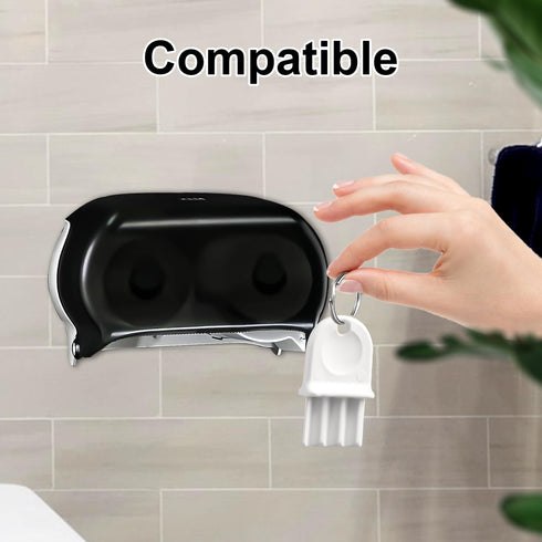 XIHIRCD 5pcs 5pcs Commercial Paper Towel Dispenser Key, with Key Rings Plastic Toilet Paper Tissue Dispenser Key