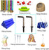 1 Inch 1 Shape Screw Hooks, Vintage Bronze L Shape Hook and 7 Shape Right Angle Medal Hooks (40 Pack)