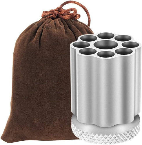 Rotating Revolver Pen Holder, Gun Cylinder Pencil Holder for Stationery Supplies