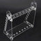 Organic Glass Pipette Rack, Trapezoid Supporting Holder with 1.5cm Hole for Pipettes