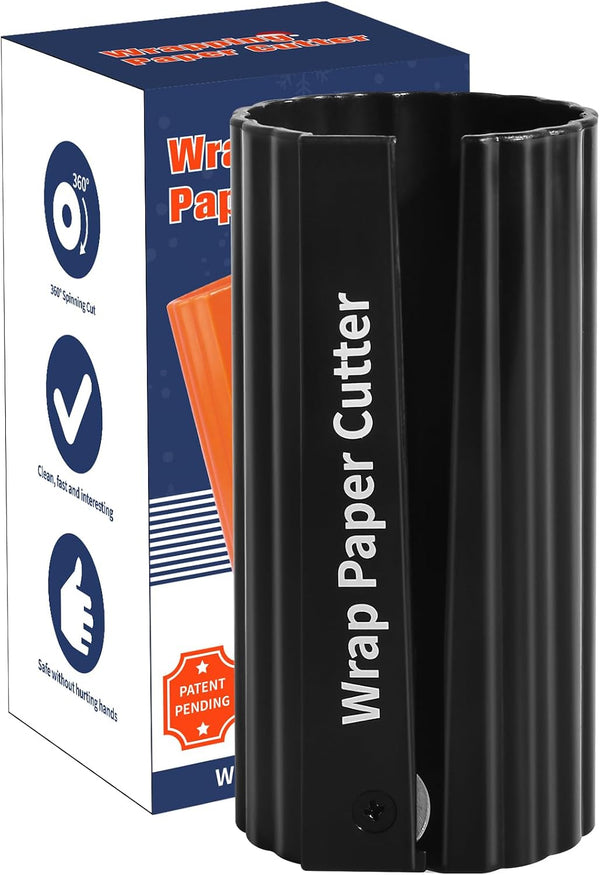 WAMTHUS Wrapping Paper Cutter, Christmas Gift Wrapping Paper Cutter/Kraft Craft Paper Roll Sliding