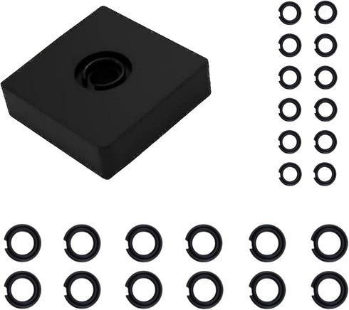 12+12 Sets 1/2 & 3/8" Impact Retaining Ring Clip, Friction Ring Hog Ring with O-Ring for Milwaukee Electric Pneumatic