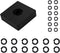 12+12 Sets 1/2 & 3/8" Impact Retaining Ring Clip, Friction Ring Hog Ring with O-Ring for Milwaukee Electric Pneumatic