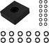 12+12 Sets 1/2 & 3/8" Impact Retaining Ring Clip, Friction Ring Hog Ring with O-Ring for Milwaukee Electric Pneumatic