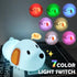 7 3 S NMT Cute Dog Silicone Night Light for Kids Room, Colors Changing Nursery Sleeping Lamp, Level Brightness Beside