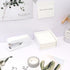 NatSumeBasics White Sticky Note Holder, 3x3 Inch Self Stick Notes Cube Dispenser for Office Home School