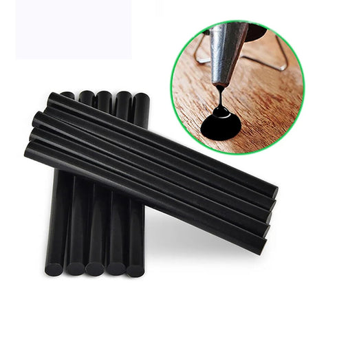 Black Hot Glue Sticks, 20Pcs for Mini Glue Gun, 0.43 Diameter X7.87" Long for DIY Projects