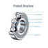 693ZZ Miniature Deep Groove Ball Bearing, 3×8×4mm, Double Metal Shielded for Industrial Machine