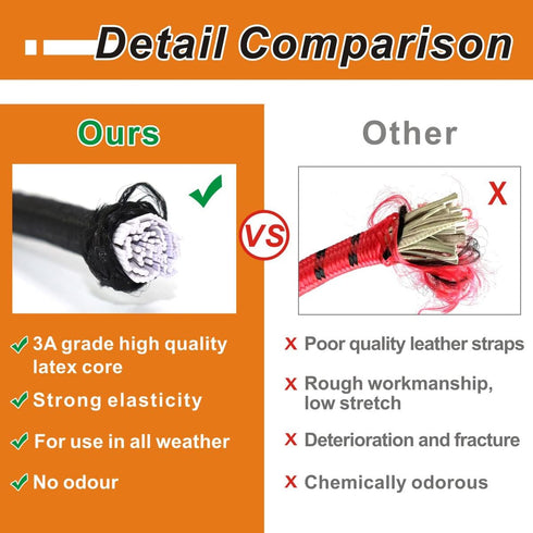 Heavy Duty Bungee Cords with Hooks, 24inch 4Pcs Elastic Straps for Securing Tarps, Luggage, Tents, Bikes (Black)