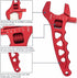 AN Hose Fitting Adjustable Wrench 3AN-16AN, Lightweight Aluminum (Red)
