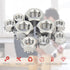 MroMax 10#-24 K-Lock Nuts | Silver 304 Stainless Steel Keps Lock Nuts | 100Pcs for Hardware Fastening
