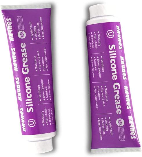 Haynes Silicone Grease, Food Grade Sanitary Lubricant, Machine Lube, Prevent Valves and