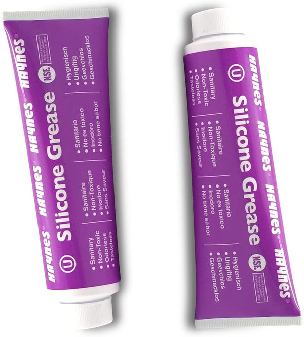Haynes Silicone Grease, Food Grade Sanitary Lubricant, Machine Lube, Prevent Valves and