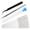 Aokin 13 Pcs 3D Printer Nozzle Cleaning Kit - 10 Pcs 0.4mm Needles and 2 Pcs Tweezers Cleaner