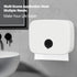 200-Sheet Small N-Fold Wall-Mount Paper Towel Dispenser - ABS Plastic Hand Towel Holder, Key & Press Dual Unlock