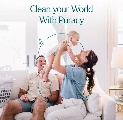 16 oz) Puracy Wood Floor Cleaner Concentrate - pH Neutral Plant-Powered Hardwood All Purpose Cleaner - Residue-Free