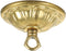 Homoyoyo Antique Style Cast Brass Canopy Light Cover Plate with Chandelier Hook