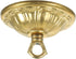 Homoyoyo Antique Style Cast Brass Canopy Light Cover Plate with Chandelier Hook