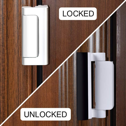 800 lbs Home Security Door Reinforcement Lock - Child Proof High Security Door Lock Front Door Locks for Kids Safety