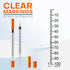 U-100 1mL/cc 29G 1/2" (12.7mm) Pack 100 Lab Syringes with Needle, Disposable Syringes, Individually Wrapped