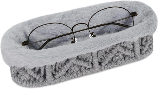 Glasses Holder,Anti-scratch Plush Lined Eyeglass Holder Stand for Nightstand Desk Storage Organizer