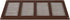 Vent Systems 16" x 6'' Inch Brown Air Vent Cover, Metal Air Return Grill with Pest Guard Screen