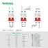 DC Miniature Circuit Breaker DZ47-63Z, 500V 2 Poles 10-63A for Battery and Solar PV Systems, DIN Rail Mount