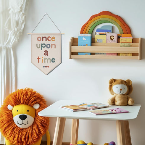 XFN Nursery Decor, Reading Banner, Reading Corner Decor, Wall Decor Wall Hanging Pennant Flag Banner, Boys Girls