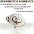 20 Sets Marine Grade Twist Lock Fasteners, Stainless Steel Plated Rotating Button Fasteners for Boats