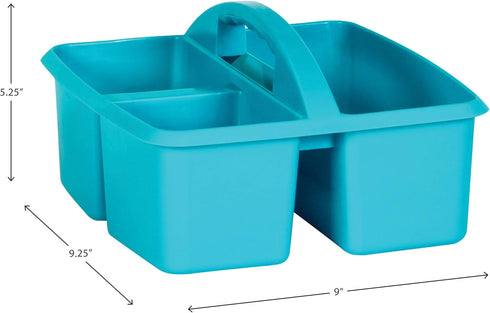 Teacher Created Resources Portable Plastic Storage Caddy, 3 Compartment for Classrooms, Kids Room, Office Organization,