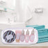XGOOD 8 Pieces Clear Pencil Case - PVC Makeup Pouch, Zippered Toiletry Carry Pouch, Big Capacity Bags (White)