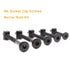 binifiMux M6 Frames,20mm 80mm(5 Pack 100 Crib Screws Hardware Kit, Black Flat Furniture Connector Bolt with Barrel Nuts