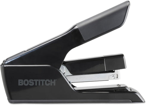 Bostitch Office EZ Squeeze Flat Clinch Stapler, 75 Sheet, Reduced Effort, Black (B875)