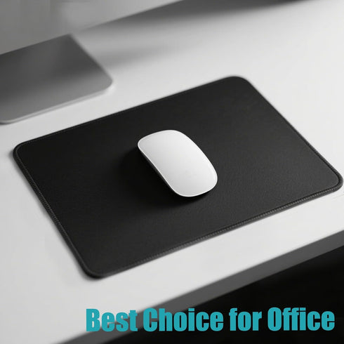 Generic 2Pcs 11.81 9.84 Inch, Waterproof Non-Slip Black Mouse Pad x Mouse Pad for Home, Office, and Gaming, Smooth
