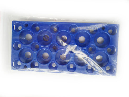 3PCS 28 Well Centrifuge Tube Rack for 10ml/15ml/50ml Laboratory Plastic Tube Holder (Deep Blue)