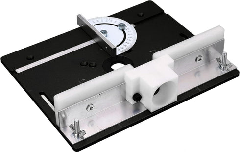AQFNEB Aluminum Alloy Router Flip Board, Metal Woodworking Insert Base Plate for Router Table Saw, Flip Top Router