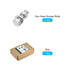Hex Head Screws Bolts, Nuts, Flat & Lock Washers Kits (M12-1.75x45mm) 4 Set, Fully Threaded Stainless Steel Machine