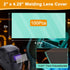 100PCS 2"x4.25" Welding Helmet Replacement Lens, Clear Anti-Scratch Polycarbonate Lens for Arc/MIG/TIG Welding, Fits